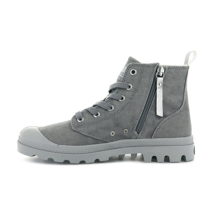 Dámské Boty Palladium Pampa Zip Desertwash Tmavě Šedé | CZ XTI-34P